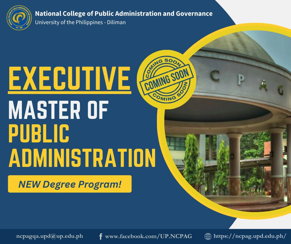 NCPAG to offer Master of Public Policy (MPP) and Executive Master of ...